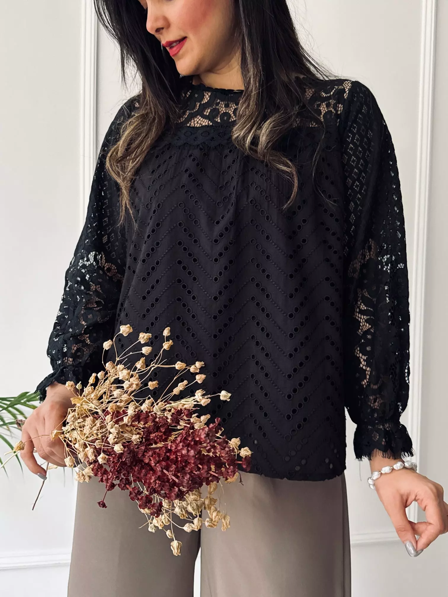 شومیز خامه دوزی گلسا